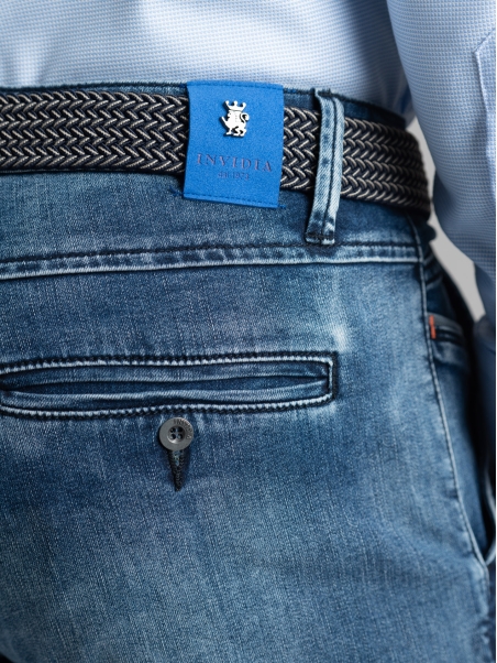 Jeans uomo tasca America blu lavaggio medio