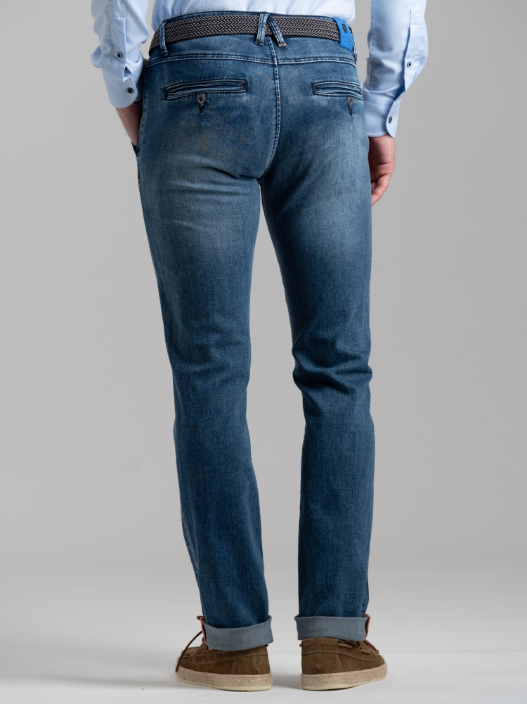 Jeans uomo tasca America blu lavaggio medio