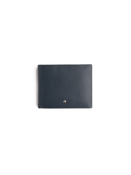 Cartera clásica de piel para hombre con monedero integrado