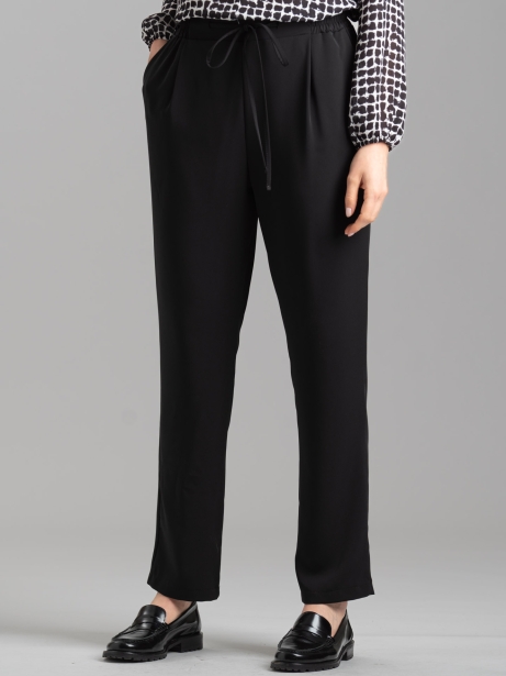 Pantalón fluido con cordón para mujer