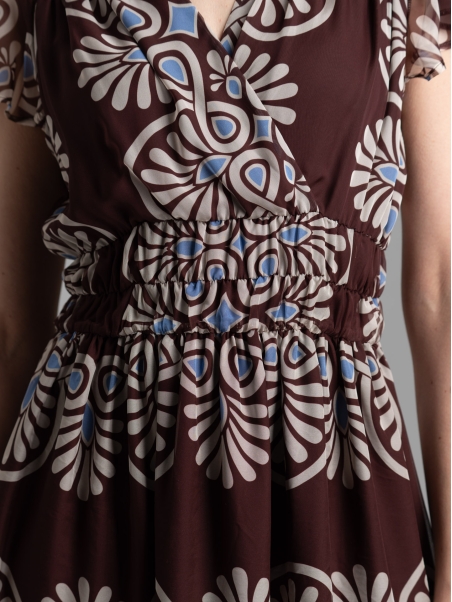 Abito donna lungo fantasia in georgette