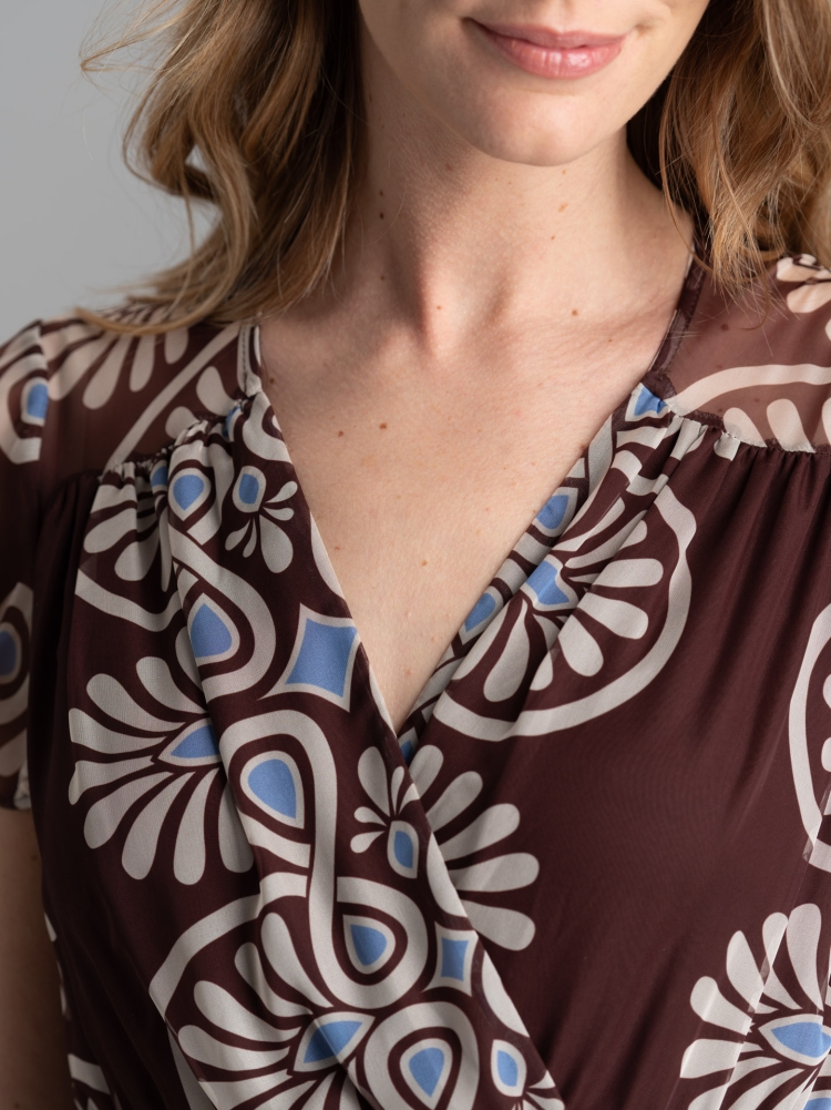 Abito donna lungo fantasia in georgette