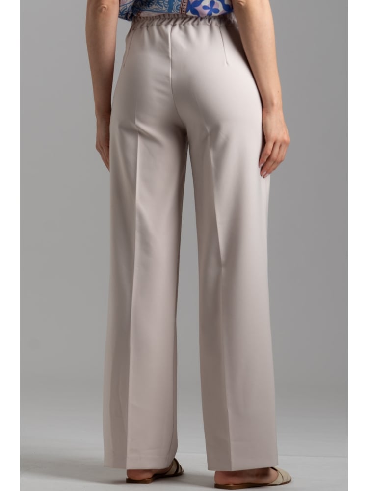 Pantalone donna a gamba dritta con mezzo elastico