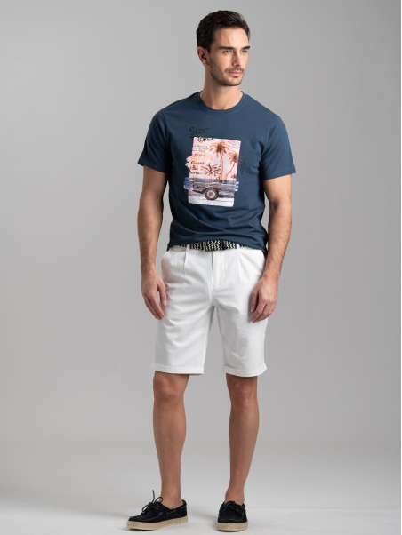 Camiseta de hombre con serigrafía "Saint Tropez