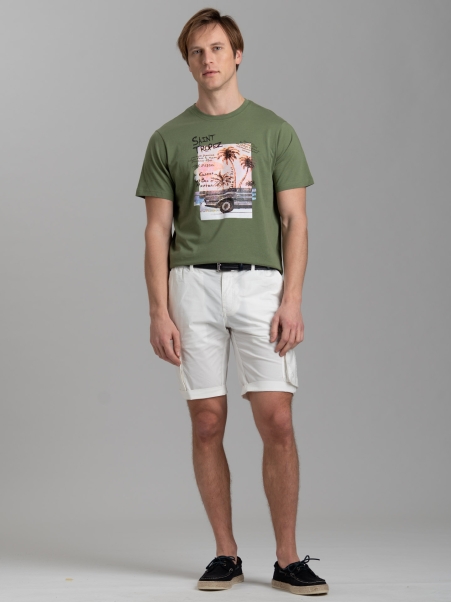 Camiseta de hombre con serigrafía "Saint Tropez