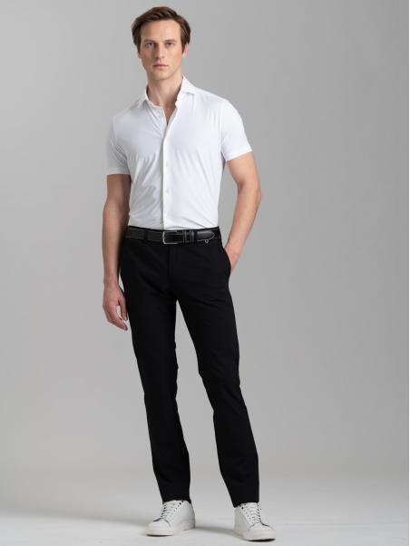 Camicia uomo TECNO tinta unita a mezza manica