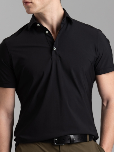 Camicia polo uomo TECNO tinta unita a mezza manica