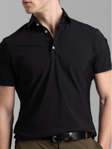 Camicia polo uomo TECNO tinta unita a mezza manica