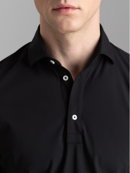 Camicia polo uomo TECNO tinta unita a mezza manica