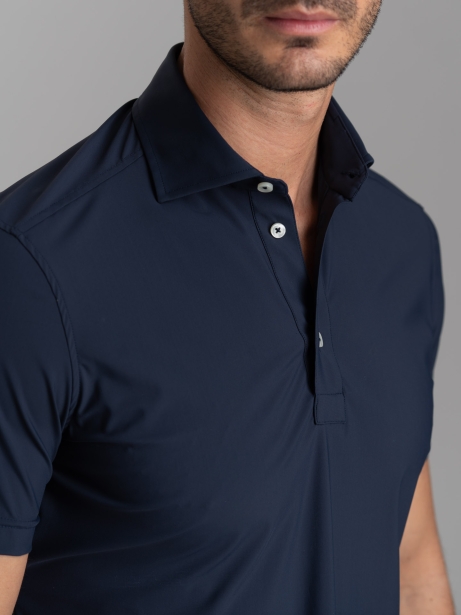 Camicia polo uomo TECNO tinta unita a mezza manica