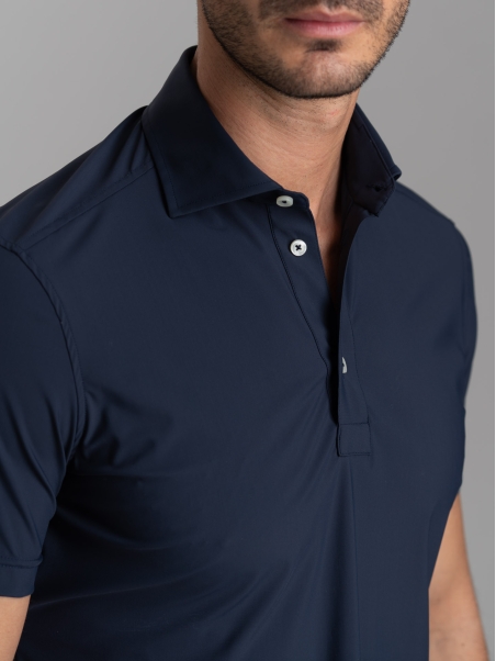 Camicia polo uomo TECNO tinta unita a mezza manica