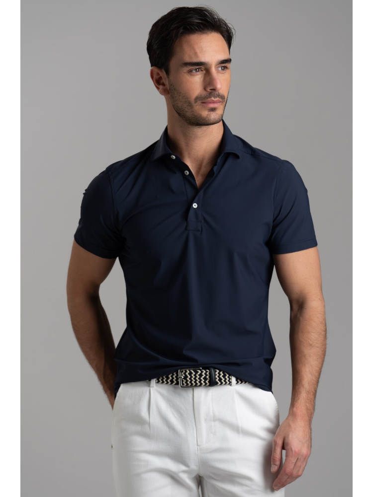 Camicia polo uomo TECNO tinta unita a mezza manica
