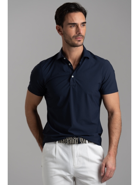 Camicia polo uomo TECNO tinta unita a mezza manica
