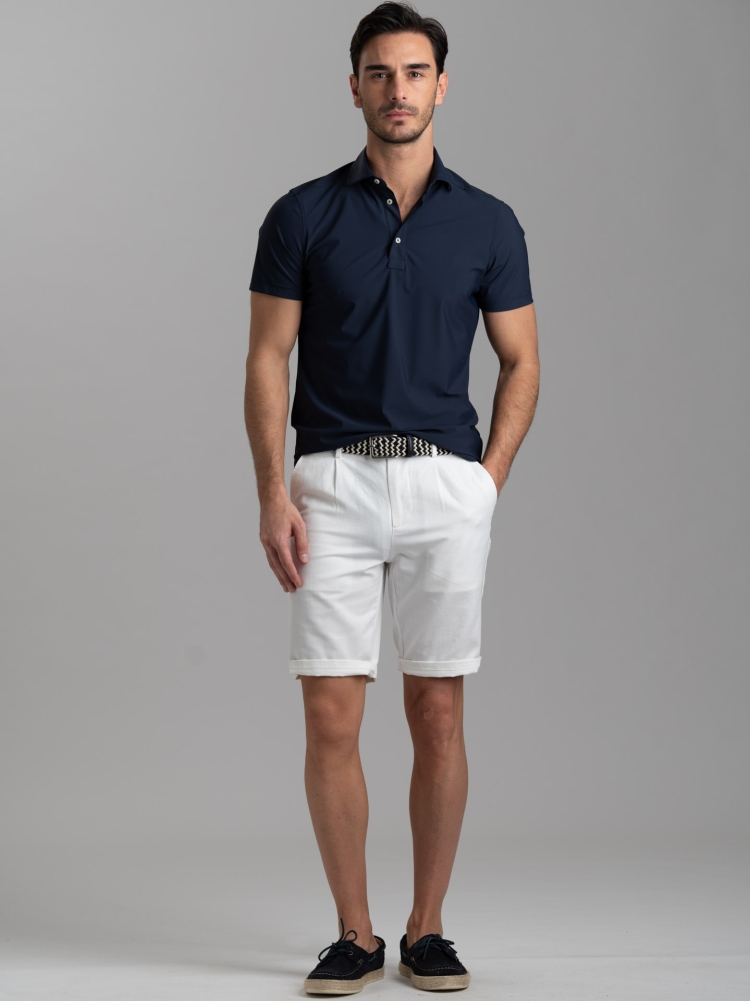 Camicia polo uomo TECNO tinta unita a mezza manica