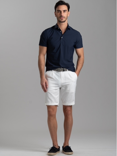 Camicia polo uomo TECNO tinta unita a mezza manica