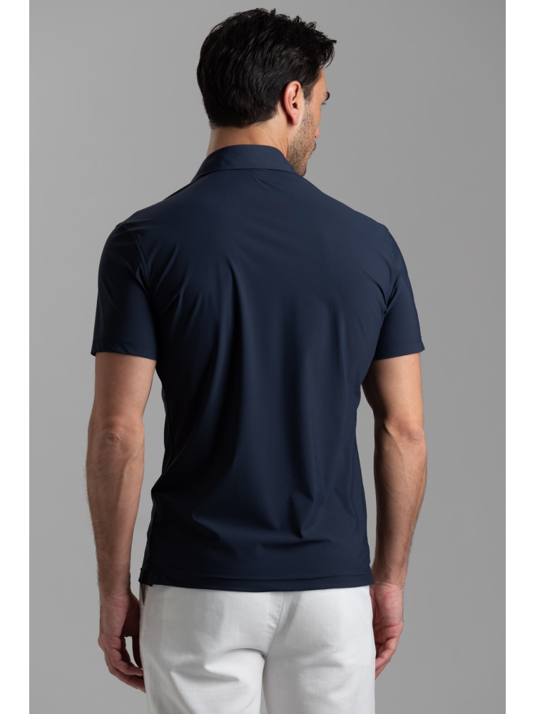 Camicia polo uomo TECNO tinta unita a mezza manica