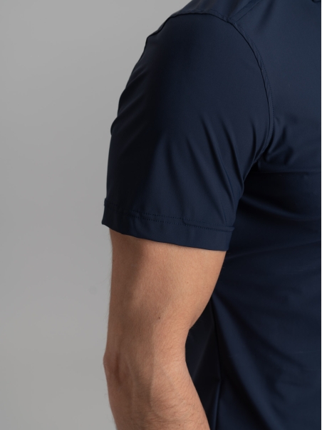 Camicia polo uomo TECNO tinta unita a mezza manica