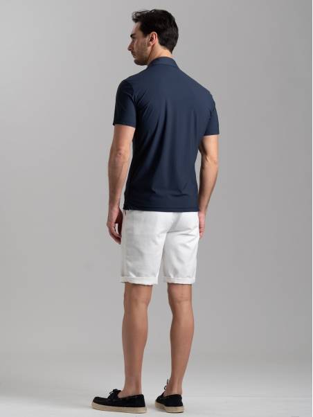 Camicia polo uomo TECNO tinta unita a mezza manica