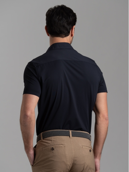 Camicia uomo TECNO tinta unita a mezza manica