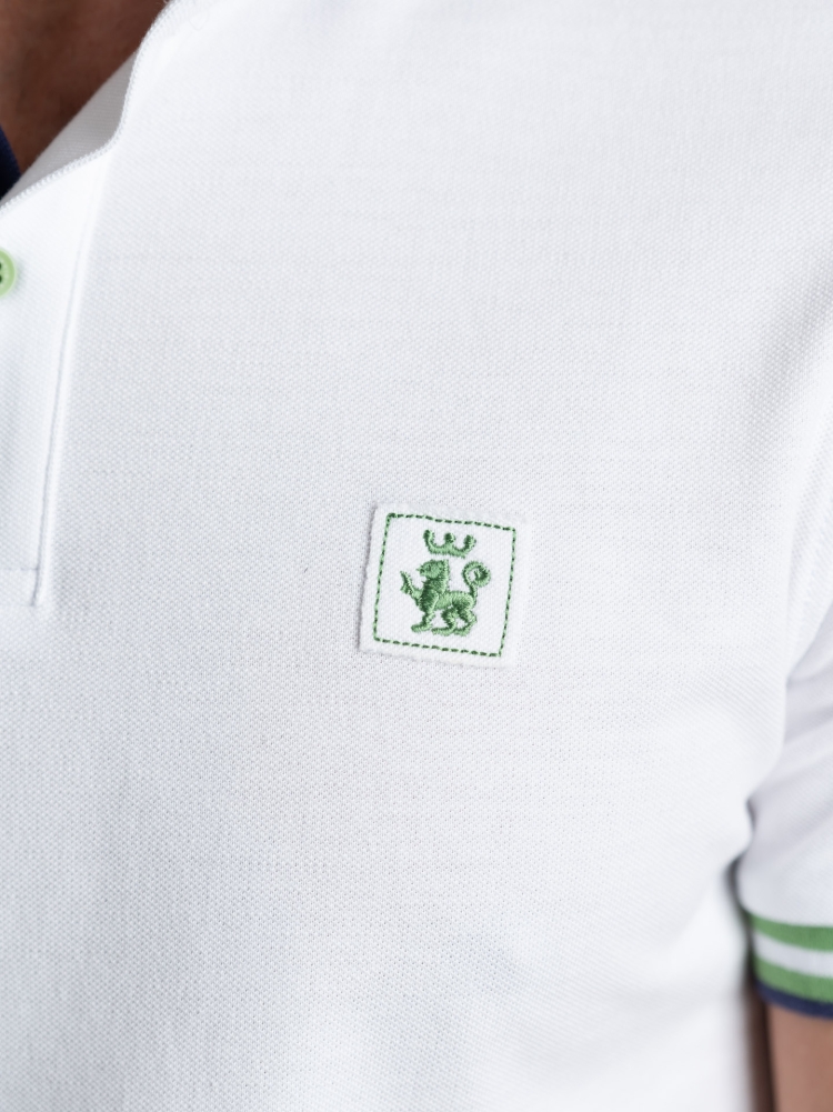 Polo uomo mezza manica con dettagli sportivi