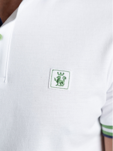 Polo uomo mezza manica con dettagli sportivi