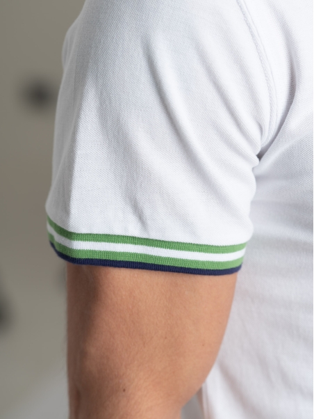 Polo uomo mezza manica con dettagli sportivi