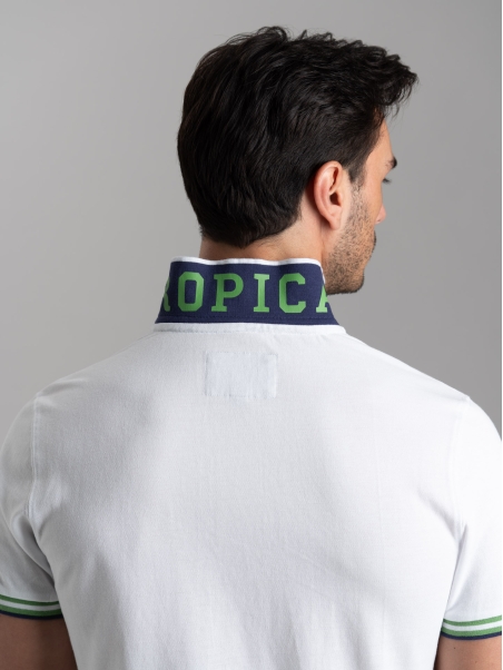 Polo uomo mezza manica con dettagli sportivi