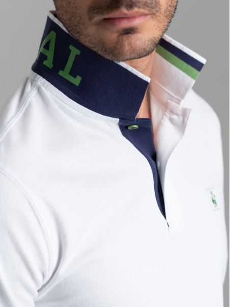 Polo uomo mezza manica con dettagli sportivi