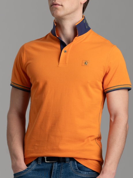 Polo uomo mezza manica con dettagli sportivi