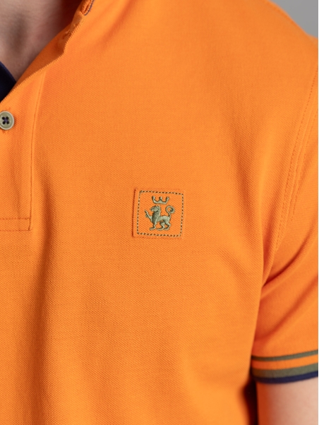 Polo uomo mezza manica con dettagli sportivi