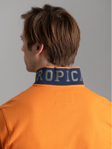 Polo uomo mezza manica con dettagli sportivi