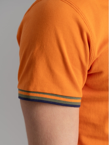 Polo uomo mezza manica con dettagli sportivi