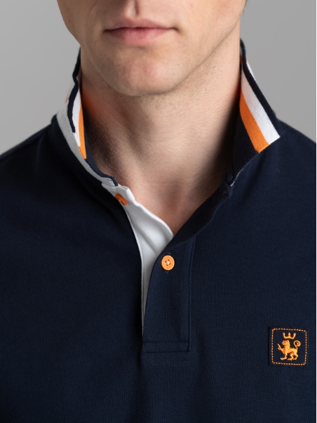 Polo uomo mezza manica con dettagli sportivi