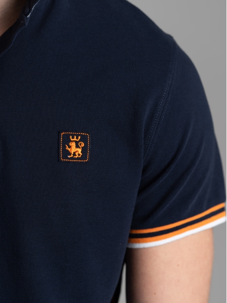 Polo uomo mezza manica con dettagli sportivi