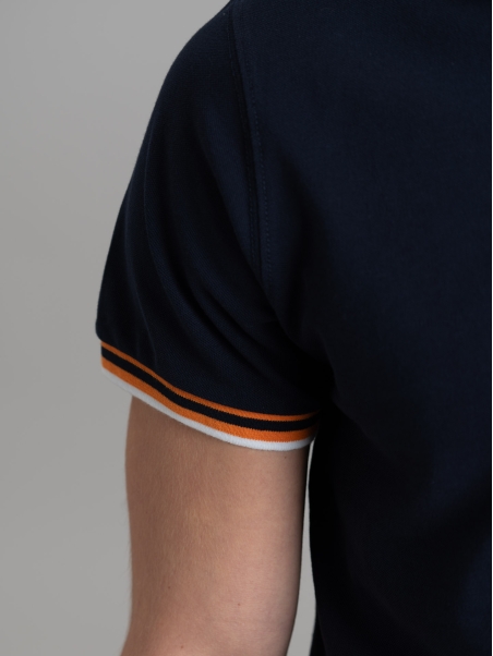 Polo uomo mezza manica con dettagli sportivi