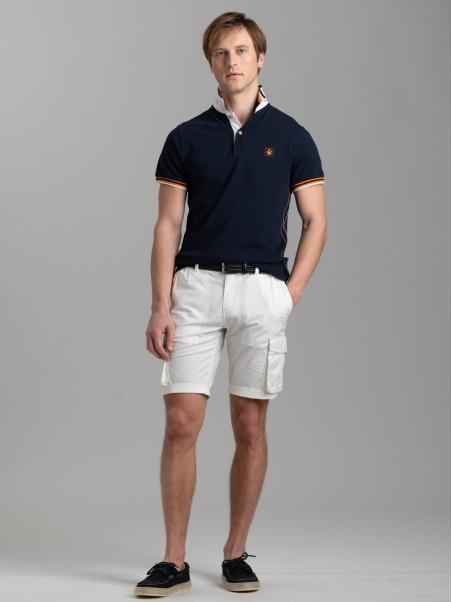 Polo uomo mezza manica con dettagli sportivi