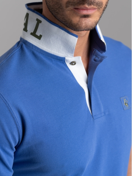 Polo uomo mezza manica con dettagli sportivi