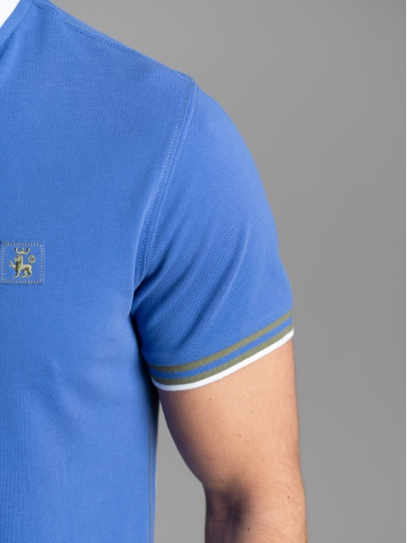Polo uomo mezza manica con dettagli sportivi