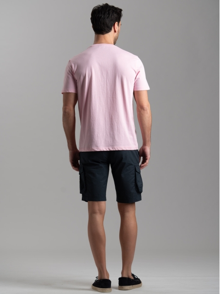 Bermuda uomo cargo in popeline stretch super light