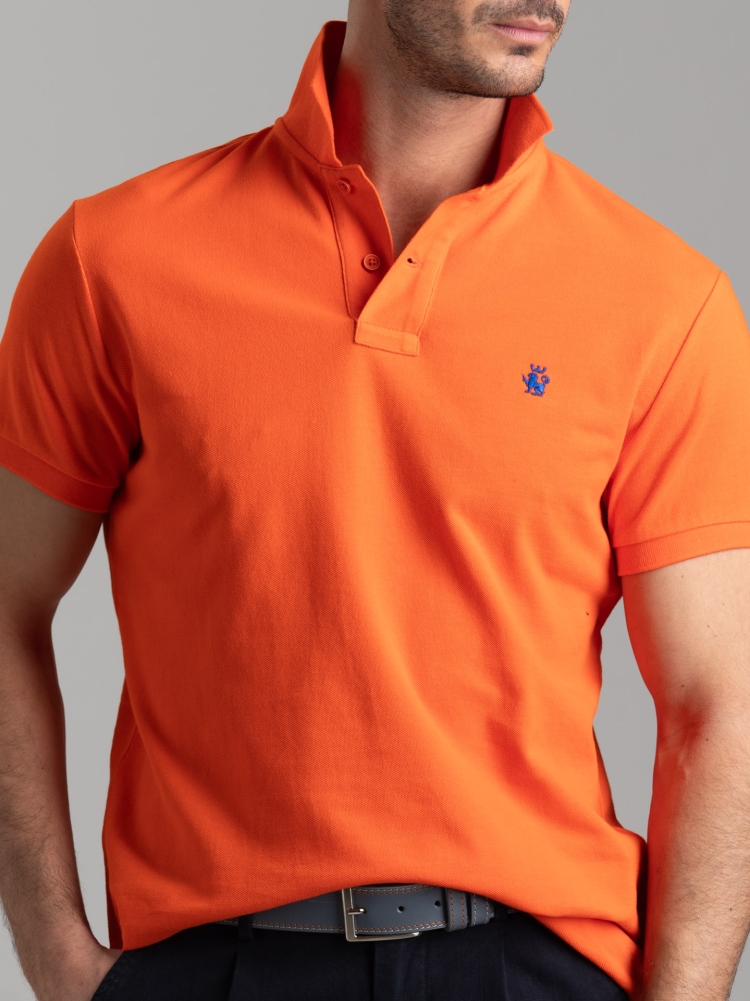 Polo uomo basica a mezza manica in cotone piquet