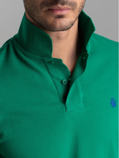 Polo uomo basica a mezza manica in cotone piquet