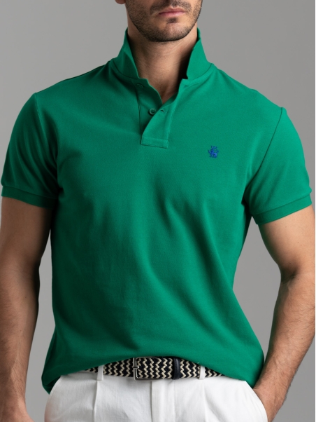 Polo uomo basica a mezza manica in cotone piquet