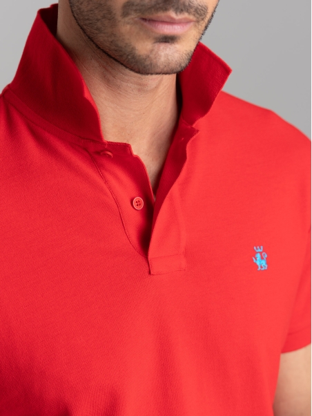 Polo uomo basica a mezza manica in cotone piquet