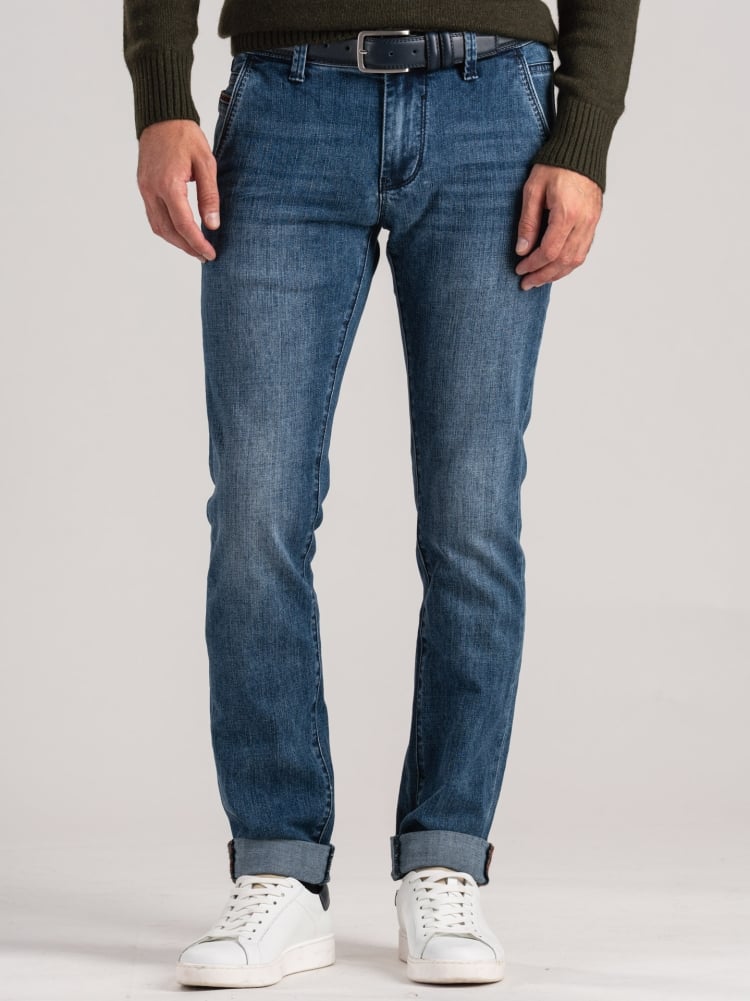 Jeans uomo tasca America lavaggio chiaro