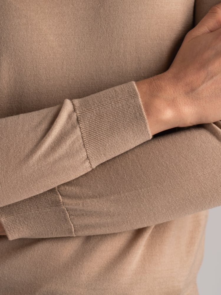 Maglia donna girocollo in lana merinos