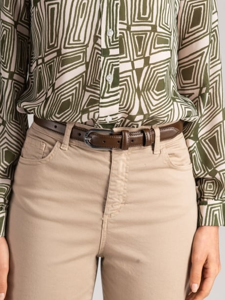 Pantalones anchos de mujer teñidos en prenda 2