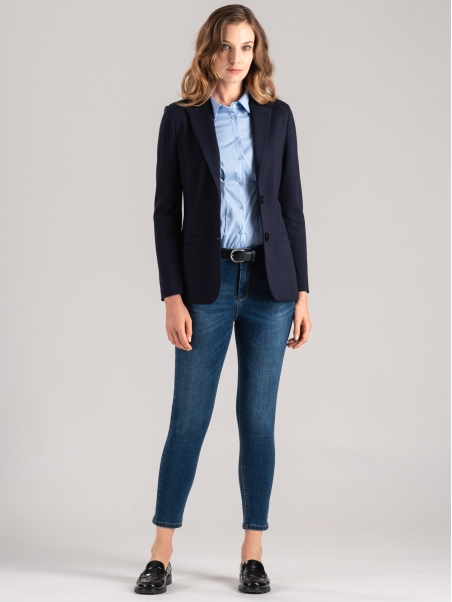 Chaqueta de mujer en tejido elástico de punto Milano