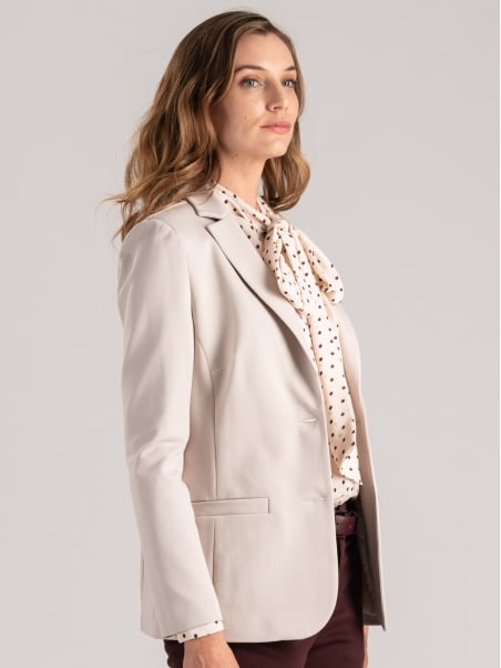 Chaqueta de mujer en tejido elástico de punto Milano