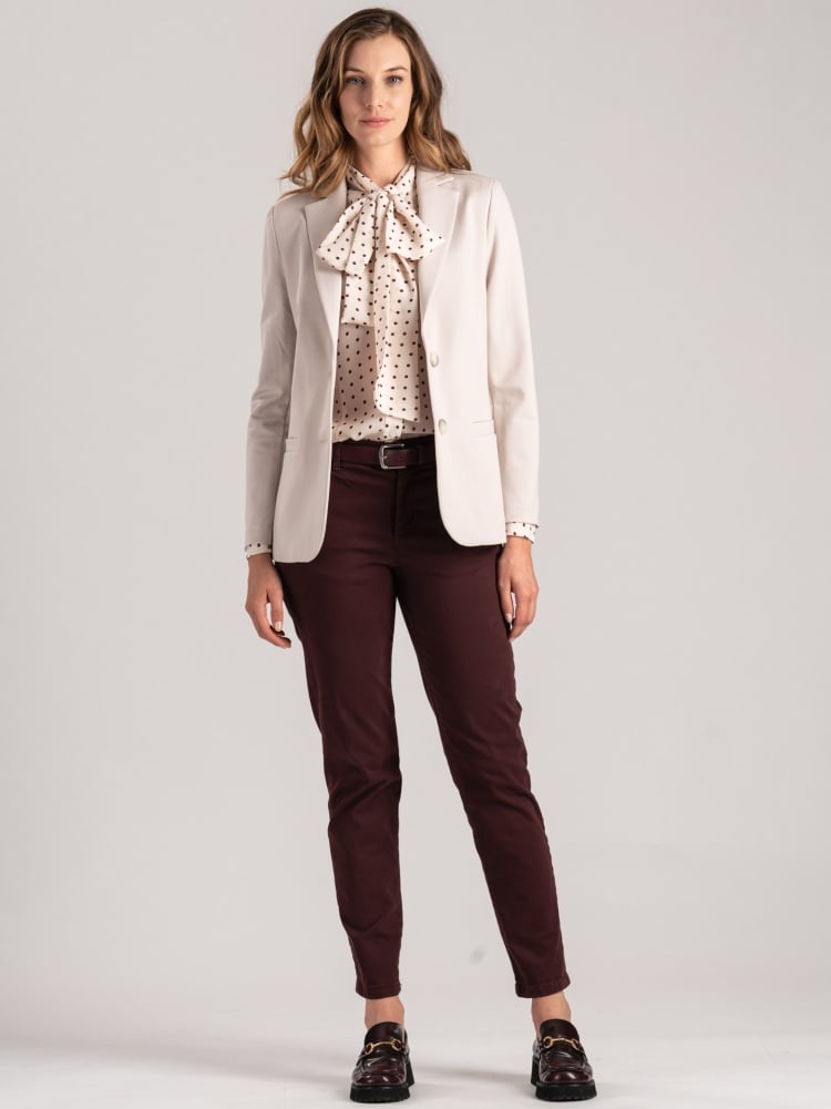 Chaqueta de mujer en tejido elástico de punto Milano