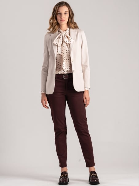 Chaqueta de mujer en tejido elástico de punto Milano